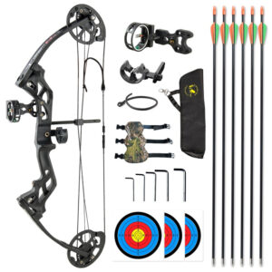 Producto: Reacondicionado Kit de Arco de poleas Topoint M3 10-30LBS LH 17-27″ Negro