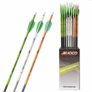 Producto: Flecha de Carbono Arrow Inceptor 4.2 con Plumas artificiales y Punta Instaladas Shocq