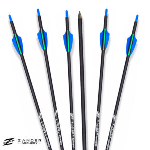 Producto: Flecha Zander con pluma artificial 1.75″